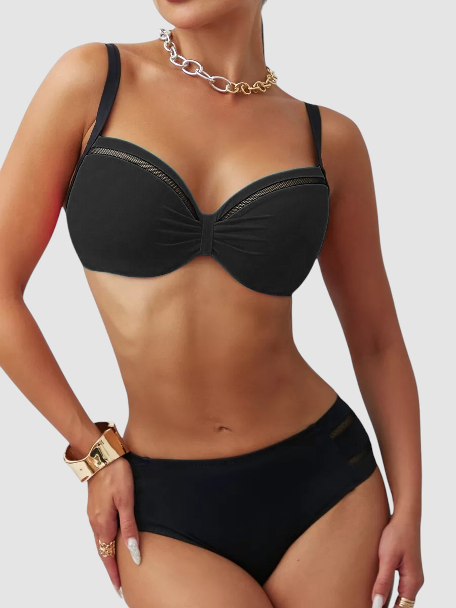 Купальник Роздільний рубчик Z.Five 5716-20 чорний на 52 54 розмір