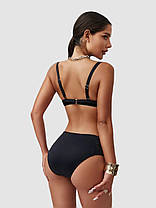 Купальник Роздільний рубчик Z.Five 5716-20 чорний на 52 54 розмір, фото 4