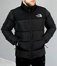 Чоловіча куртка The North Face чорна єврозима, брендова тепла куртка Зе Норт Фейс зимова люкс якість, фото 5