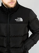 Чоловіча куртка The North Face чорна єврозима, брендова тепла куртка Зе Норт Фейс зимова люкс якість, фото 6