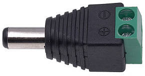 Роз'єм живлення постійного струму DC 2,1 x 5,5 мм (тато)