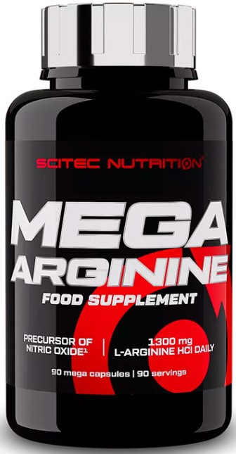 Аргінін Scitec Mega Arginine 90 капсул