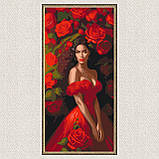 Картина за номерами Дівчина у червоній сукні 40*80 см Art Craft 10145-AC, фото 5
