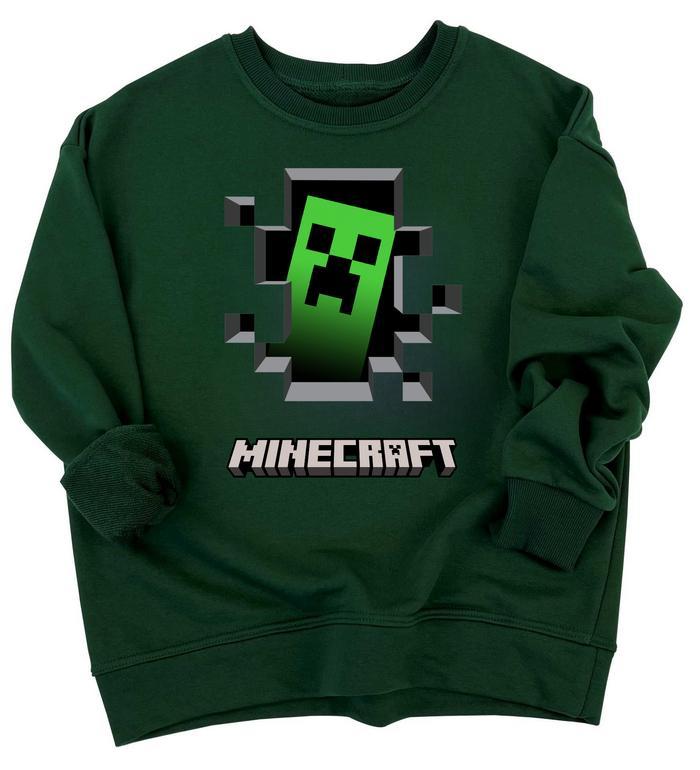 Дитячий світшот «Minecraft» з Кріпером, 5-12 років | Мерч Майнкрафт