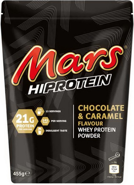 Сиворотковий протеїн концентрат Mars Mars Hi Protein 455 g шоколад-карамель