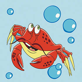 Картина за номерами Для дітей. Веселий краб 30*30 см Art Craft 15098-AC