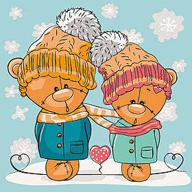 Картина за номерами Для дітей. Ведмежата 30*30 см Art Craft 15547-AC