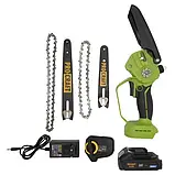 Пила акумуляторна ланцюгова мініProcraft PKA44 (2 шини 2 ланцюги кейс), фото 4