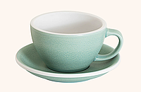 LOVERAMICS EGG Mineral Latte Cup (смарагд) чашка і блюдце Латте 300 мл