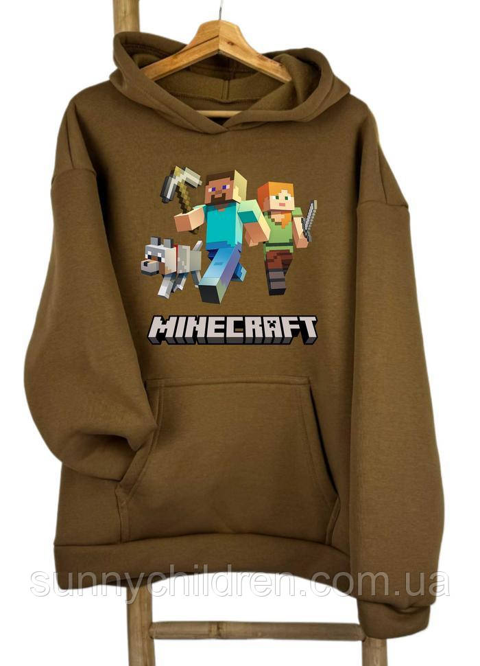 Толстовка на флісі "Майнкрафт" 5-12 років | Мерч Minecraft