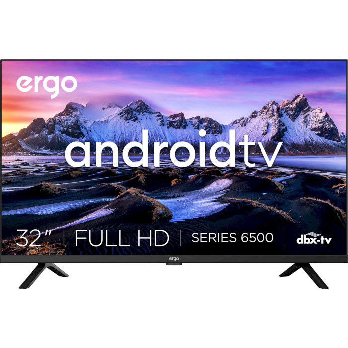 Телевізор Ergo 32" Smart-TV/Full HD/DVB-T2/USB (1920×1080) Android 15.0 блютуз + голосове управління