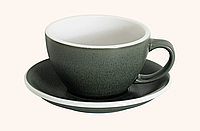 LOVERAMICS EGG Mineral Latte Cup (земельно-зелений) чашка і блюдце Латте 300 мл