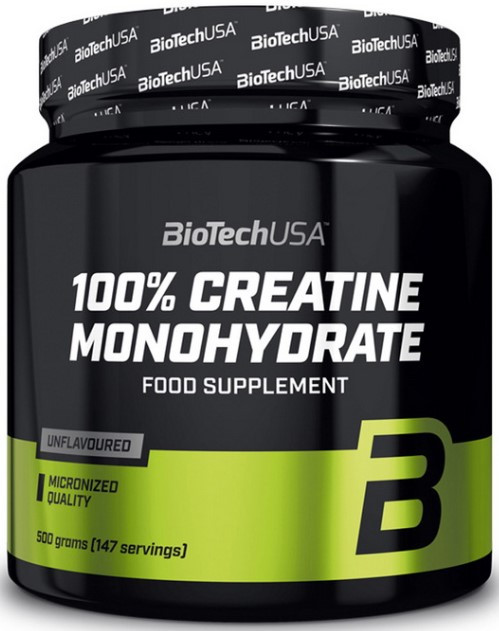 Креатин моногідрат BioTech 100 % Creatine Monohydrate 500 г Без смаку, фото 1