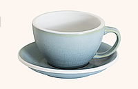 LOVERAMICS EGG Mineral Latte Cup (колд-блу) чашка і блюдце Латте 300 мл