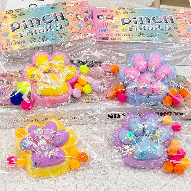 Іграшка Сквіш, Таба лапка Котика, антистрес без флока, фото 1