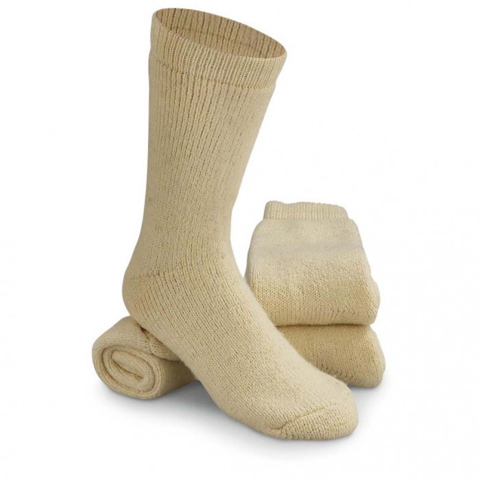 Термошкарпетки з вовни DSCP Military Wool, Розмір: Large (US 9 - наш 39-43), Колір: Сream