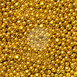 Рис повітряний у глазурі — Металік "Блакитний", мікс Ø 3,4,5,7,10 мм — 1 кг, фото 9