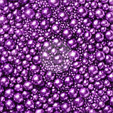 Рис повітряний у глазурі — Металік "Блакитний", мікс Ø 3,4,5,7,10 мм — 1 кг, фото 8