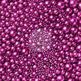 Рис повітряний у глазурі — Металік "Блакитний", мікс Ø 3,4,5,7,10 мм — 1 кг, фото 3