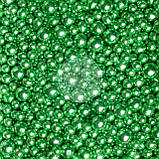 Рис повітряний у глазурі — Металік "Блакитний", мікс Ø 3,4,5,7,10 мм — 1 кг, фото 4