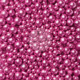 Рис повітряний у глазурі — Металік "Блакитний", мікс Ø 3,4,5,7,10 мм — 1 кг, фото 6