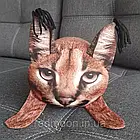 М'яка іграшка Рись Шльопа, 50 см / М'яка подушка антистрес / Плюшева іграшка-подушка рись, фото 10