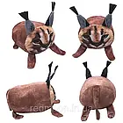 М'яка іграшка Рись Шльопа, 50 см / М'яка подушка антистрес / Плюшева іграшка-подушка рись, фото 7