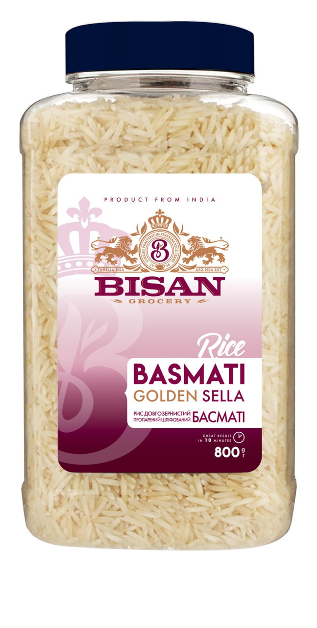 BISAN Рис Басматі Golden Sella 800г пл/б