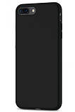 Силіконовий матовий чохол для iPhone 8 Plus / 7 Plus - Чорний, фото 2