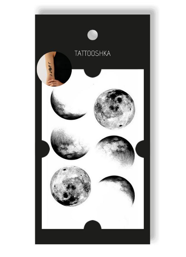 Тату Фази місяця 10х6 см