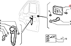 Ручка передніх дверей зовнішня Fiat Ducato 230, Peugeot Boxer, Citroen Jumper (1994-2002), 1301399808, 9101E4, фото 6