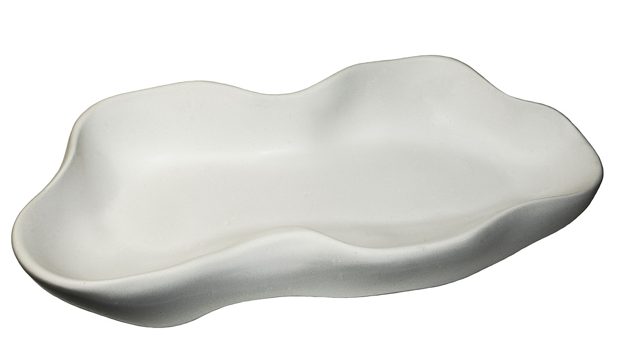 Свічник із міцного гіпсу Проміс-Плюс Ozero, колір білий