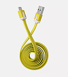Кабель USB - micro USB 100 см Yellow, фото 4