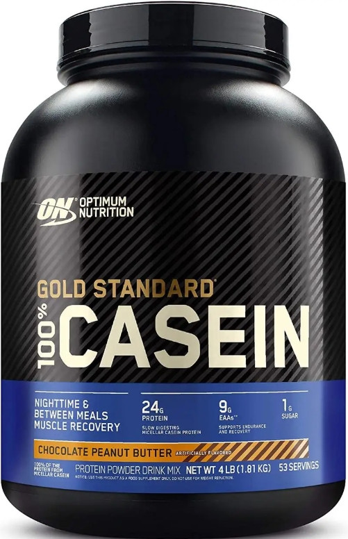 Казеїн Optimum 100% Gold Standard Casein 1,8 кг Шоколад-арахісове масло