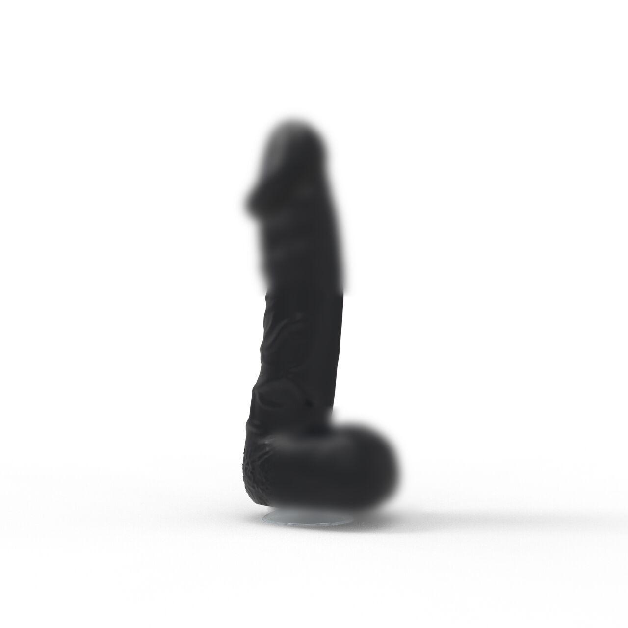 Крафтове мило-член із присоскою Pure Bliss BIG Black, натуральне, 18х4,2 см.