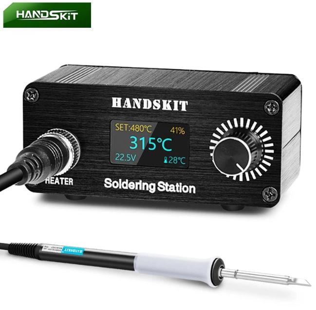 Паяльна станція Handskit T12 200-500 °C OLED дисплей, з блоком живлення
