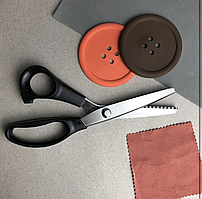 Ножиці фігурні Хвиля для розкрою тканини, 5 мм