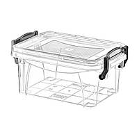 Пластиковий контейнер для харчових продуктів з кришкою Plastart SА-360 Судок харчовий із засувками 3,47 л.