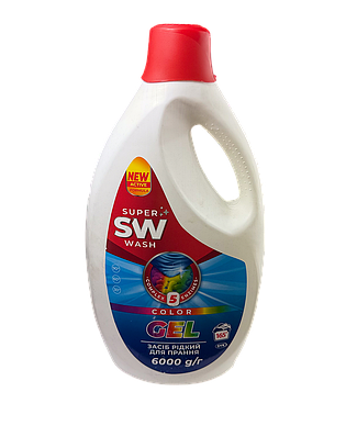 Гель для прання SUPER Wash Color 6 л