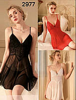 Жіночий пеньюар з трусиками S/M 3 кольори