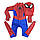 Spider Man Комбінезон + Балаклава Людина Павук Костюм Мен Спайдер (M — 110-120 см) (1якісний. = 80шт.), фото 4