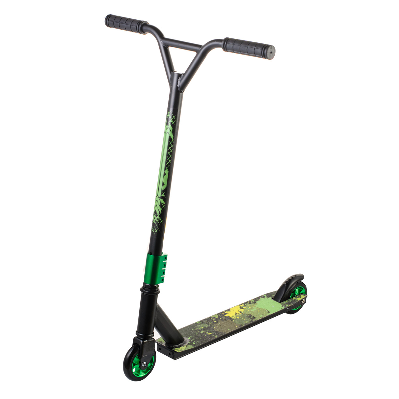 Труковий самокат Scooter 100 мм PU алюміній зелений 6+