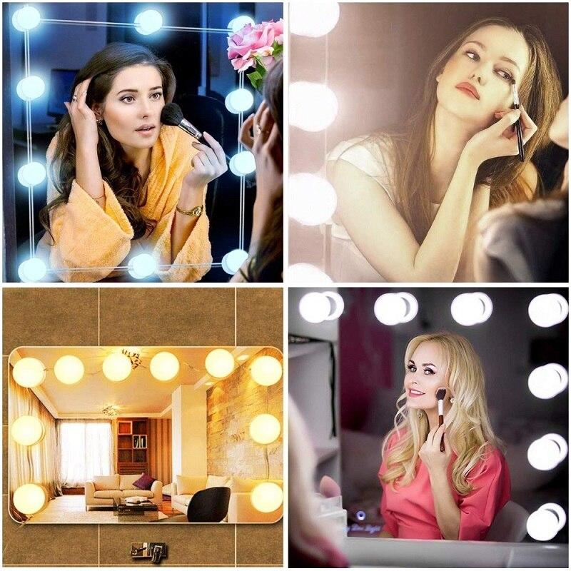 Підсвічування для дзеркала Mirror Lights 10 LED для макіяжу