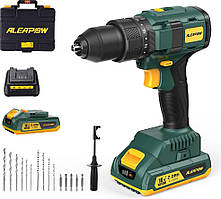 Акумуляторний шуруповерт ALEAPOW 18 В безщітковий з 2 батареями