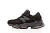 Чоловічі кросівки New Balance 9060 Black Чорні Взуття Нью Беланс 9060 замша текстиль повсякденні демісезон, фото 3