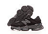 Чоловічі кросівки New Balance 9060 Black Чорні Взуття Нью Беланс 9060 замша текстиль повсякденні демісезон, фото 5