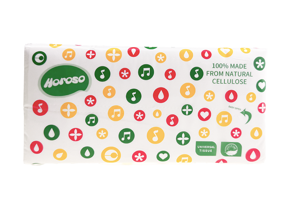 Серветка косметична Horoso 3-шарова, 450 аркушів (V-подібний)