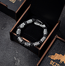 Браслет чоловічий із паракорду та сталі VIKINGS AXES чорний з Датською сокирою 16-18 см, фото 4