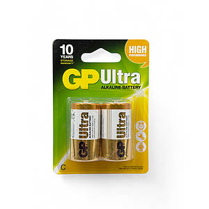 Батарейки C (LR14) GP Ultra Alkaline (1.5v) 2шт.