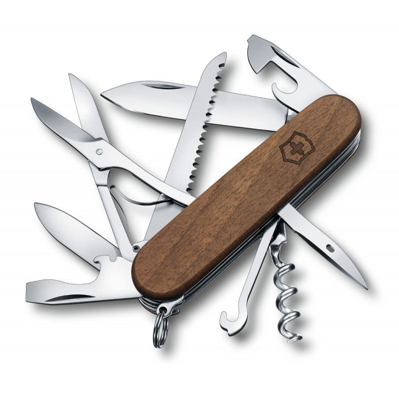 Швейцарський складаний ніж Victorinox HUNTSMAN WOOD 1.3711.63B1